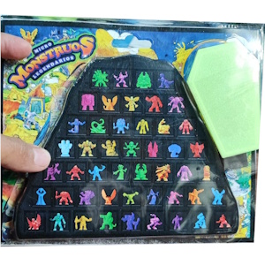 Serie 1  Colección 1cm Micro Monstruos 48 Piezas Multicolor en Resina