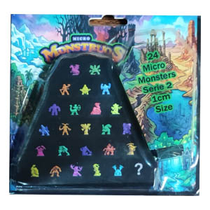Serie 2  Colección 1cm Micro Monstruos 24 Piezas Multicolor en Resina
